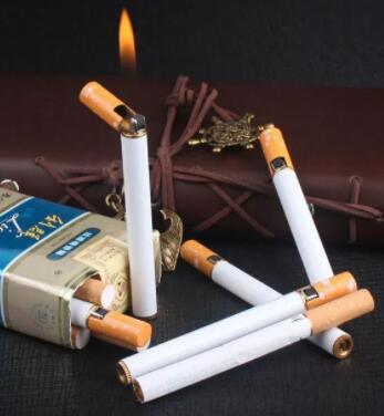 Lighter shaped like a cigarette